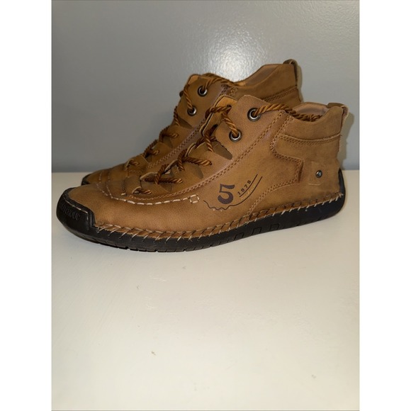 madixa Other - Madixa Kapda-Vintage Leather Boots-Brown Size 10 Hand Stitched Excellent Cond.